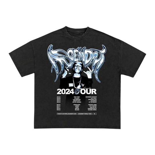 Ascendnt Asap Rocky Tour Date Oversized Tee