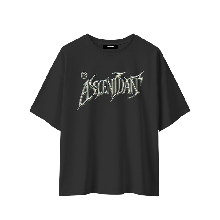 Black Ascendnt Logo Crop Top
