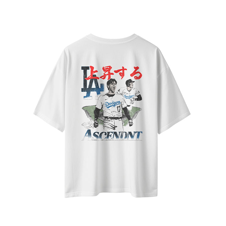 White Ascendnt Shohei Oversized Tee