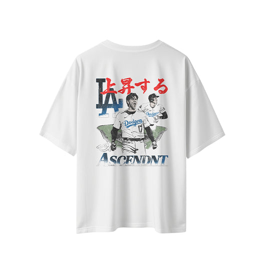 White Ascendnt Shohei Oversized Tee