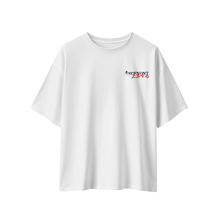 White Ascendnt Shohei Oversized Tee