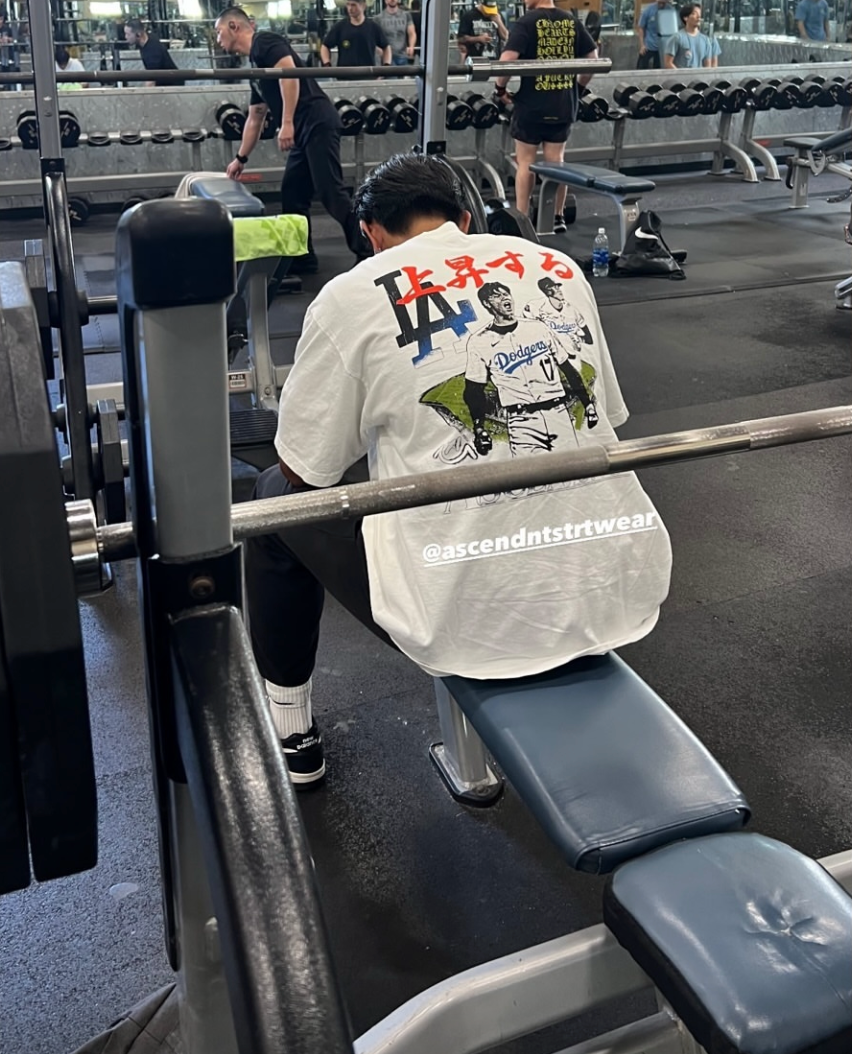 White Ascendnt Shohei Oversized Tee